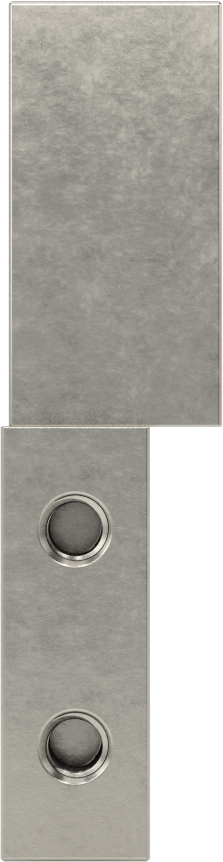 Delikli 303 Paslanmaz Çelik Dar Profilli Kaldırılabilir Menteşe, Sol veya Sağ Taraf Yüzey Montajı, 1-1/2“ x 1/2” Kanatlar