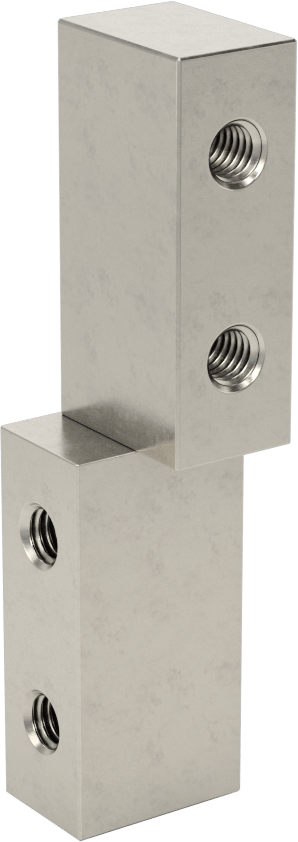 Delikli 303 Paslanmaz Çelik Dar Profilli Kaldırılabilir Menteşe, Sol veya Sağ Taraf Yüzey Montajı, 1-1/2“ x 1/2” Kanatlar
