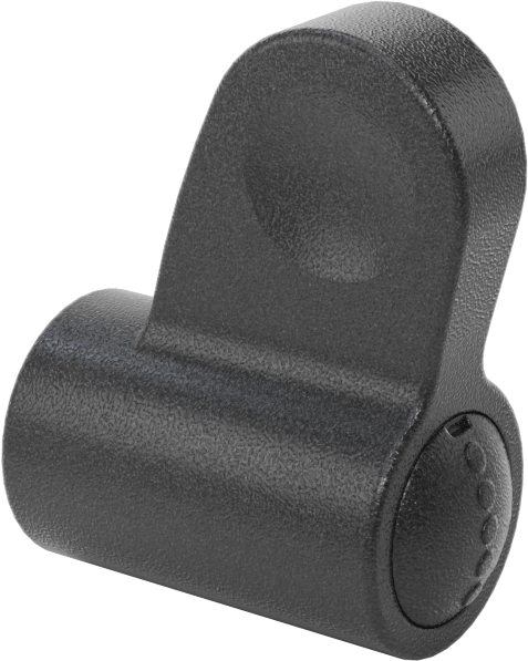 Plastik Tek Kollu Topuz, 1/4"-20 Dişli Delikli, 1-3/8" Genişlikli Başlık