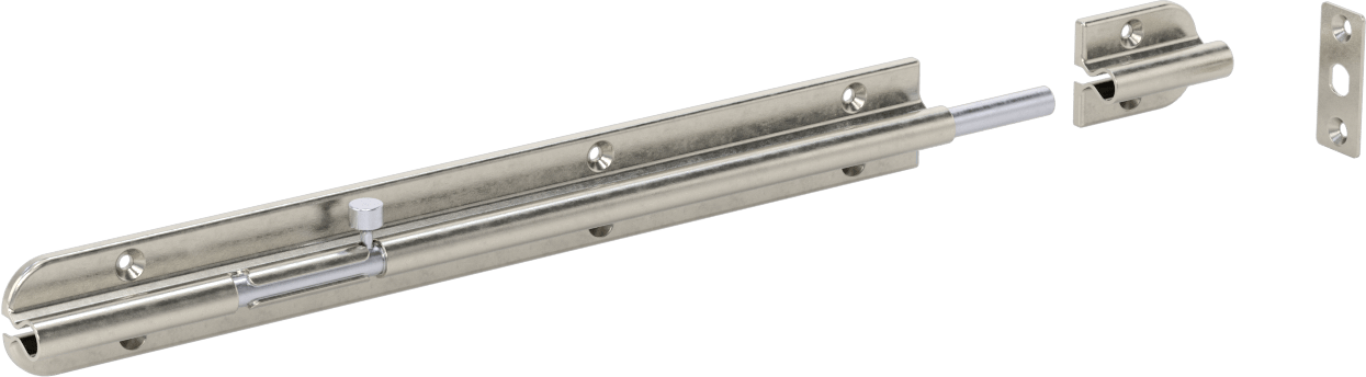 Kaldır-Bırak Namlu Kayar Cıvata Mandalı, 304 Paslanmaz Çelik, 9-1/2“ Genişlik x 1-1/16” Yükseklik
