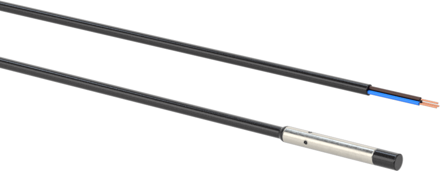 Minyatür DC Metal Nesne Yakınlık Anahtarı, Çıkıntılı, 4 mm Çap, NPN, Normalde Açık, 6,5 fit esnek kablo uçları ile