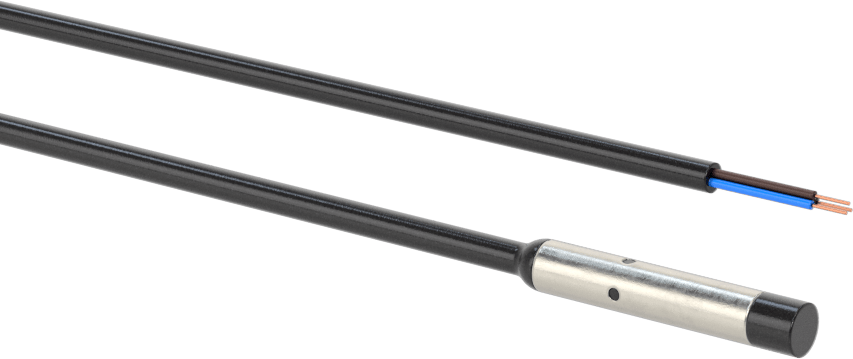 Minyatür DC Metal Nesne Yakınlık Anahtarı, Çıkıntılı, 6,5 mm Çap, NPN, Normalde Açık, 6,5' Esnek Kablo Ucu ile