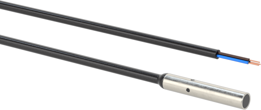 Minyatür DC Metal Nesne Yakınlık Anahtarı, Yıkama, 6,5 mm Çap, PNP, Normalde Açık, 6,5 fit esnek kablo uçları ile
