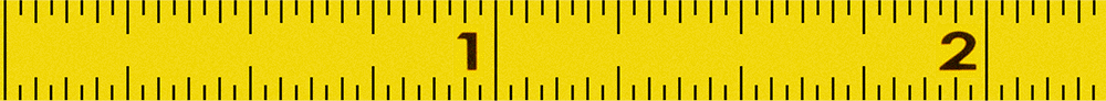 Yapışkan Arka Yüz Cetvel, Sarı Çelik, Soldan Sağa Okunur, İnç Ölçekleri, 10 Fit Uzunluk