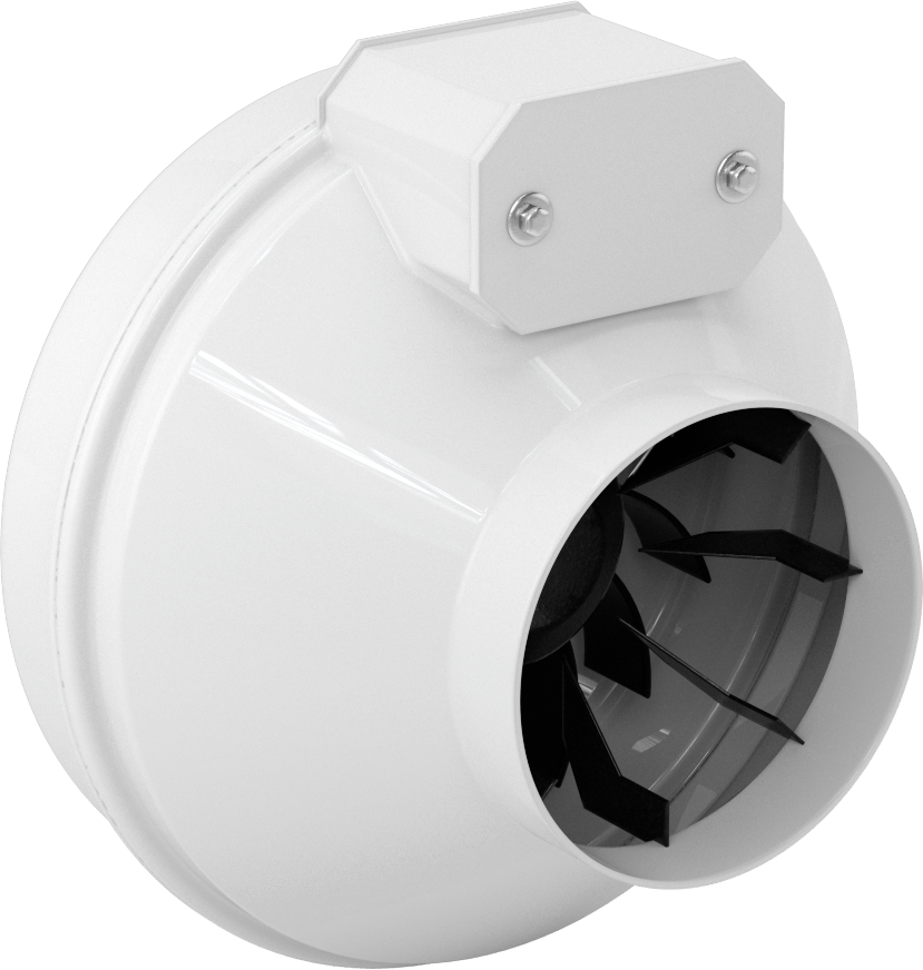 Doğrudan Tahrikli Fan, 6" çaplı kanal için, 2450 rpm Motor Hızı
