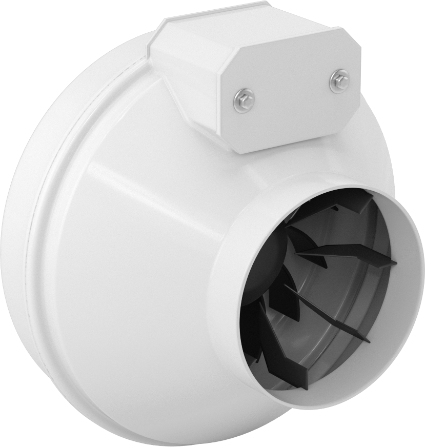 Doğrudan Tahrikli Fan, 6" çaplı kanal için, 2150 rpm Motor Hızı