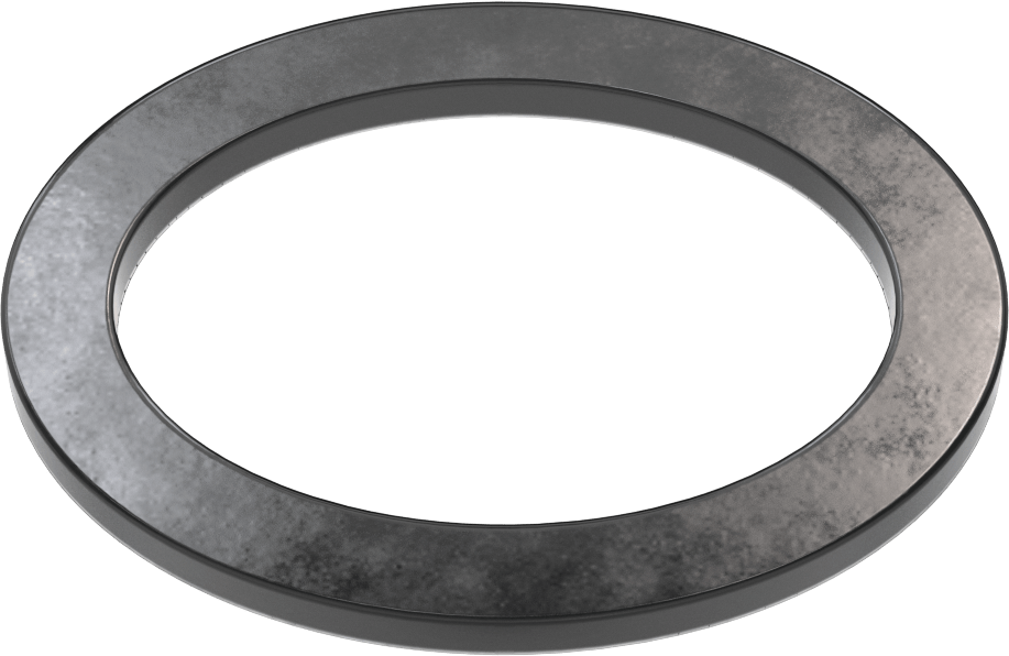 Yüksek Sıcaklık EPDM Kazan Contası, Oval, 2-1/2“ Yükseklik x 3-1/2” İç Genişlik, 1/2" Genişlik