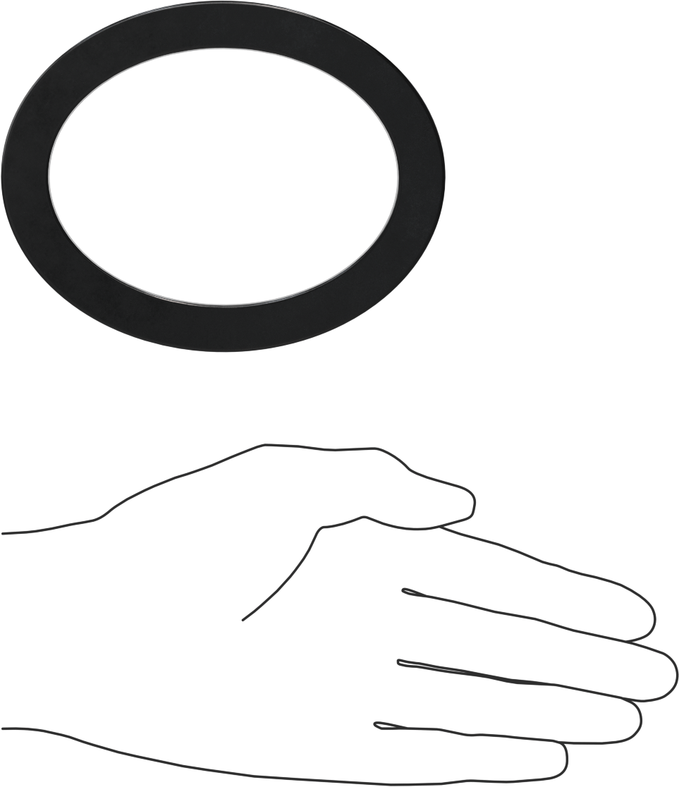 Yüksek Sıcaklık EPDM Kazan Contası, Oval, 2-3/4“ Yükseklik x 3-3/4” İç Genişlik, 1/2" Genişlik