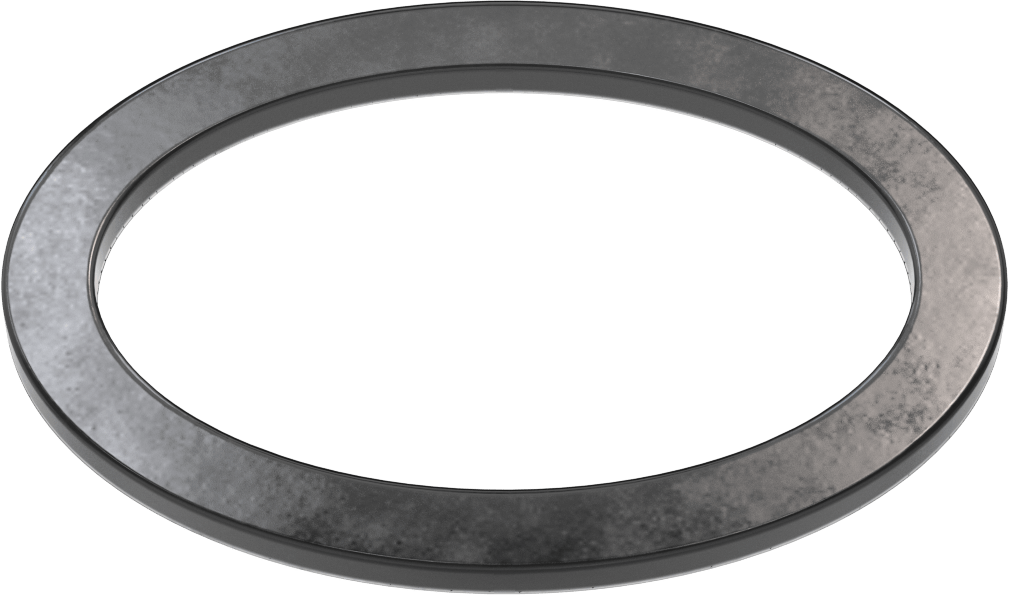 Yüksek Sıcaklık EPDM Kazan Contası, Oval, 3-1/4“ Yükseklik x 5” İç Genişlik, 9/16" Conta Genişliği
