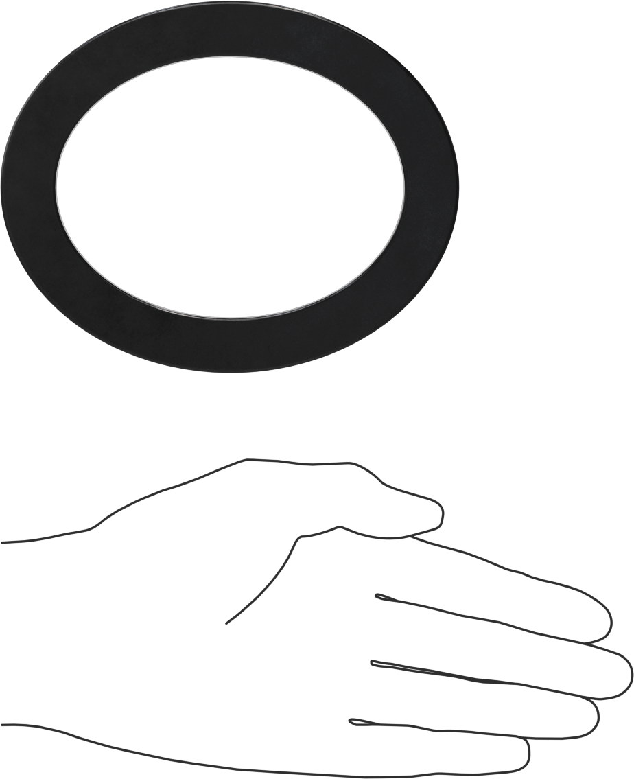 Yüksek Sıcaklık EPDM Kazan Contası, Oval, 3" İç Yükseklik, 5/8" Conta Genişliği