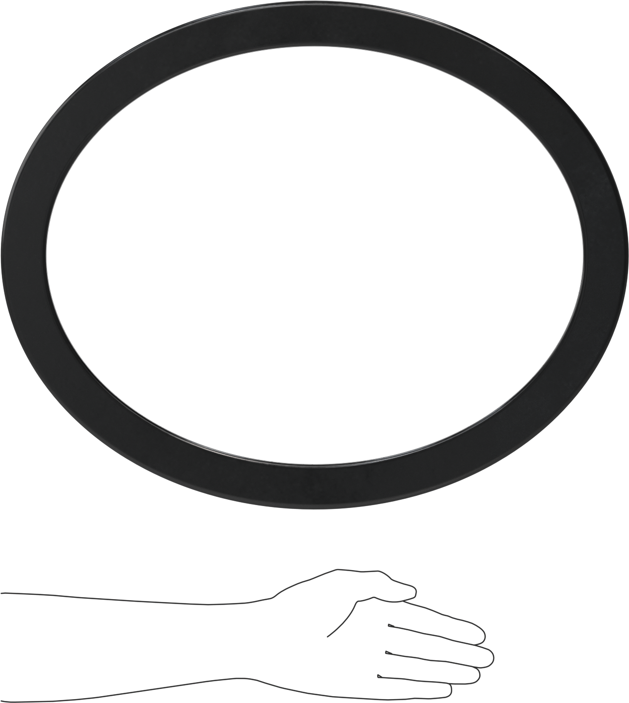 Yüksek Sıcaklık EPDM Kazan Contası, Oval, 14 inç İç Yükseklik, 18" İç Genişlik