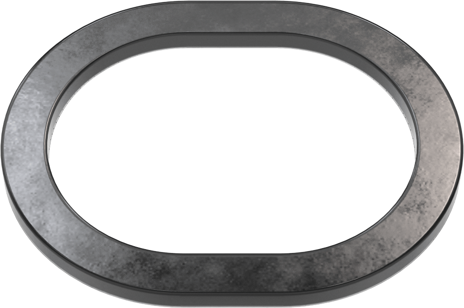 Yüksek Sıcaklık EPDM Kazan Contası, Dikdörtgen, 3" İç Yükseklik, 4" İç Genişlik
