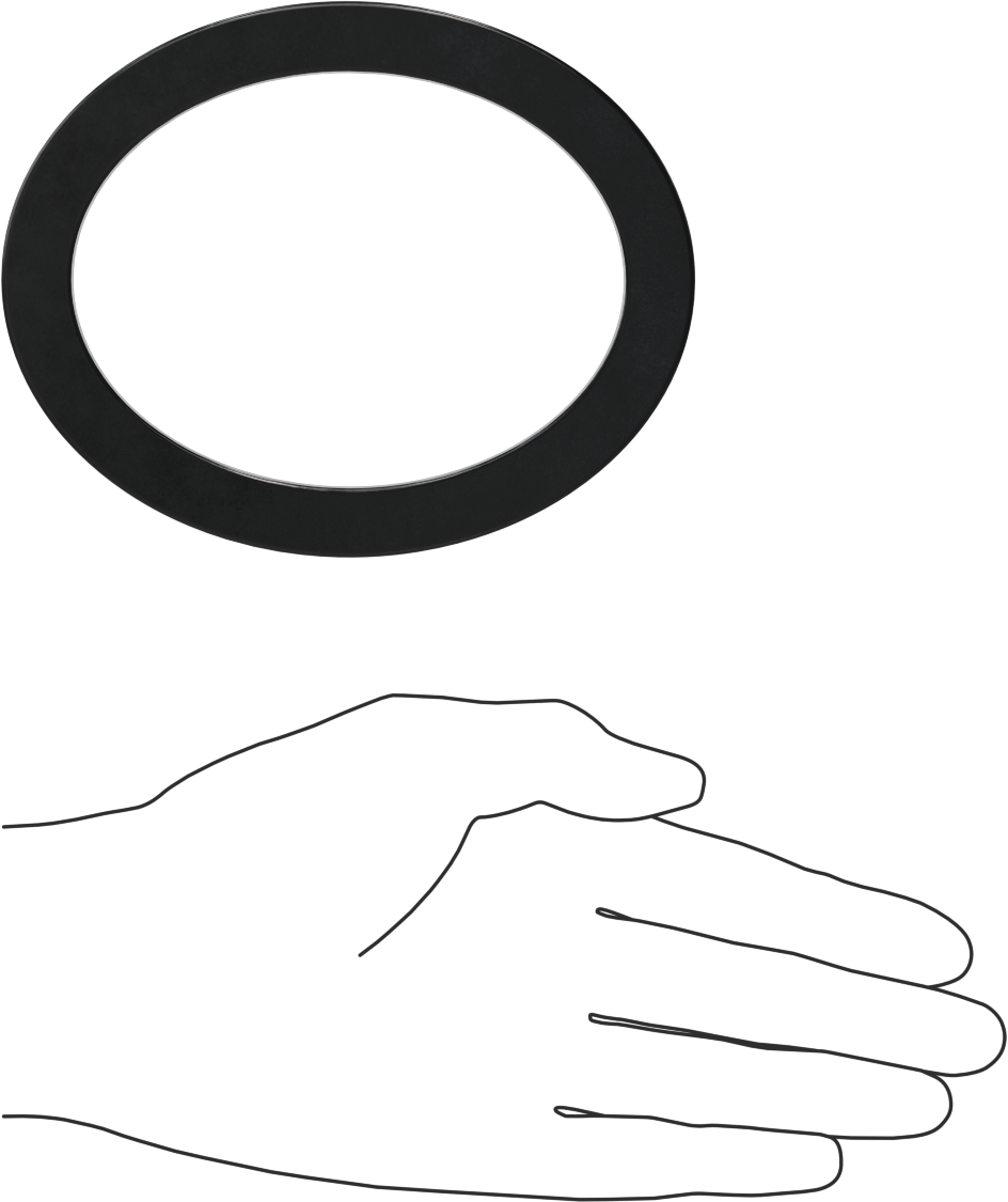 Yüksek Sıcaklık EPDM Kazan Contası, Oval, 3" İç Yükseklik, 1/2" Conta Genişliği
