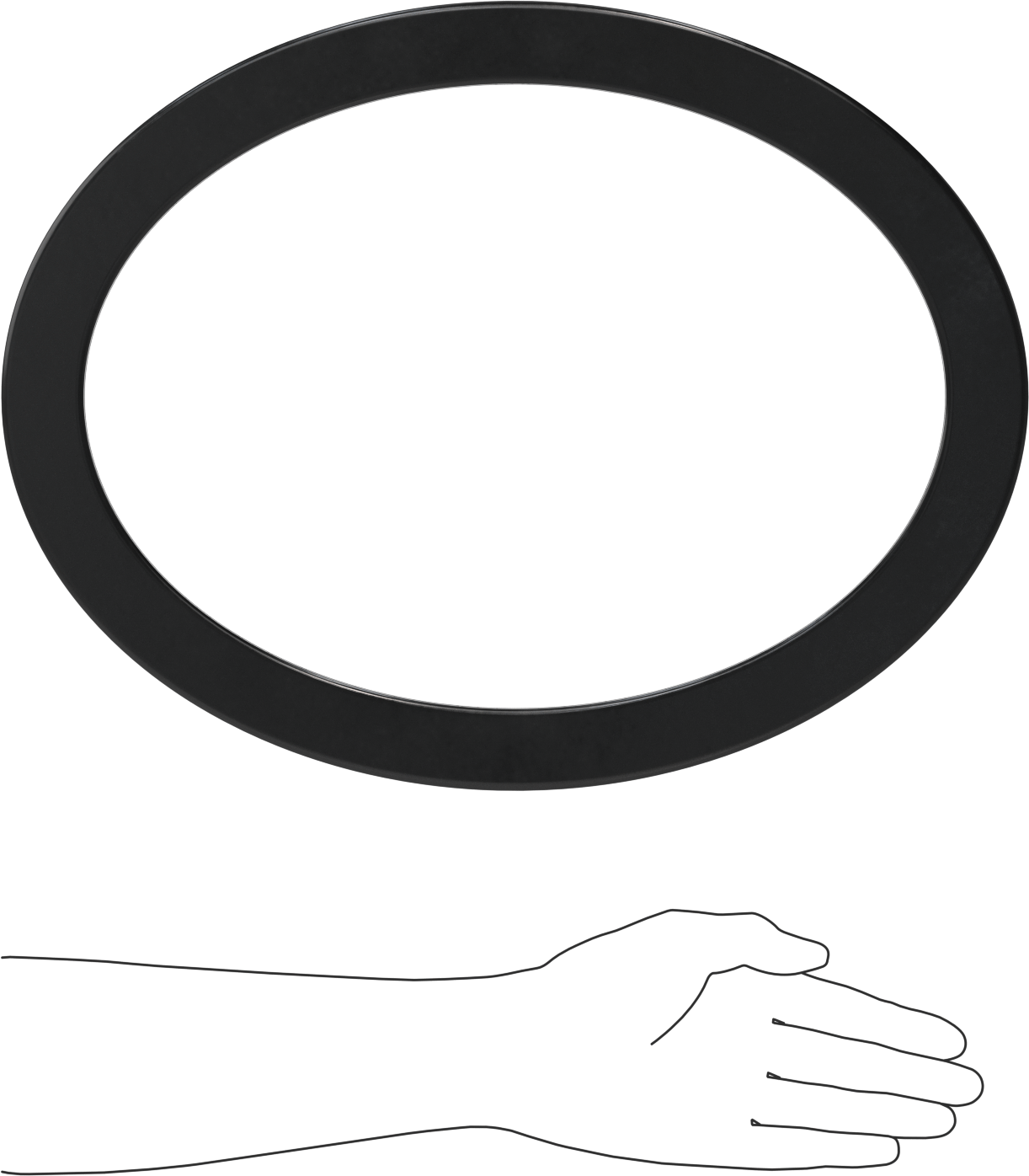 Yüksek Sıcaklık EPDM Kazan Contası, Oval, 10-1/2" İç Yükseklik, 14-1/2" İç Genişlik