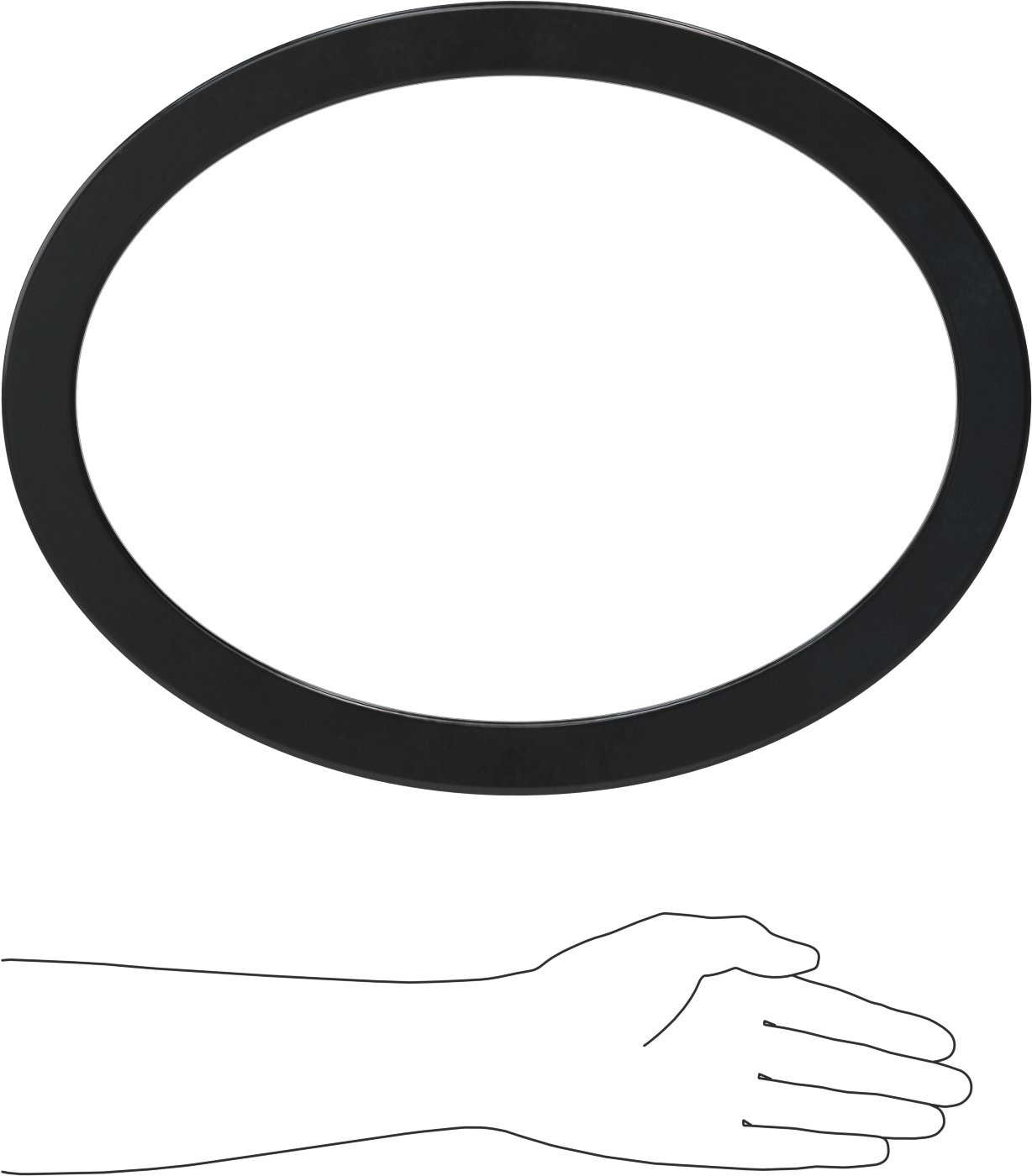Yüksek Sıcaklık EPDM Kazan Contası, Oval, 11" İç Yükseklik, 15" İç Genişlik