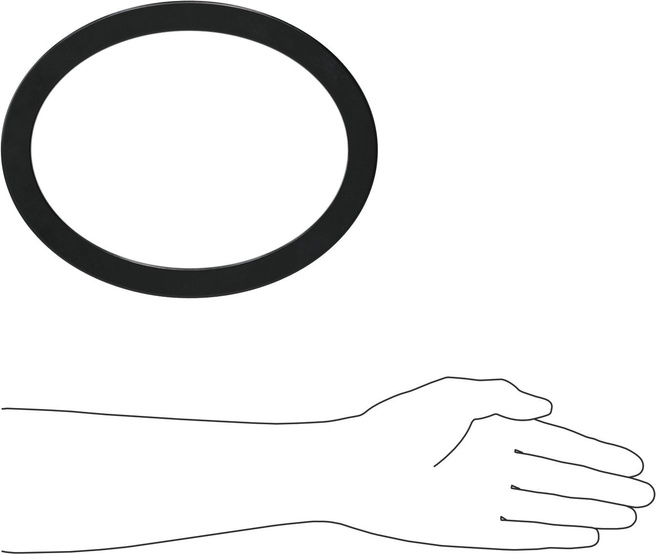 Yüksek Sıcaklık EPDM Kazan Contası, Oval, 6“ Yükseklik x 8” İç Genişlik, 3/4" Conta Genişliği