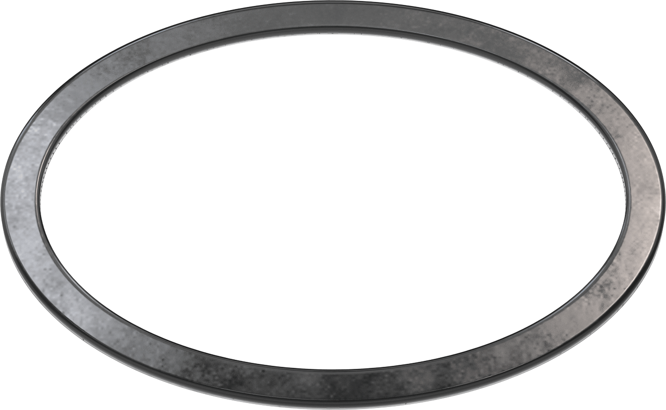Yüksek Sıcaklık EPDM Kazan Contası, Oval, 11“ Yükseklik x 15” İç Genişlik, 1" Conta Genişliği