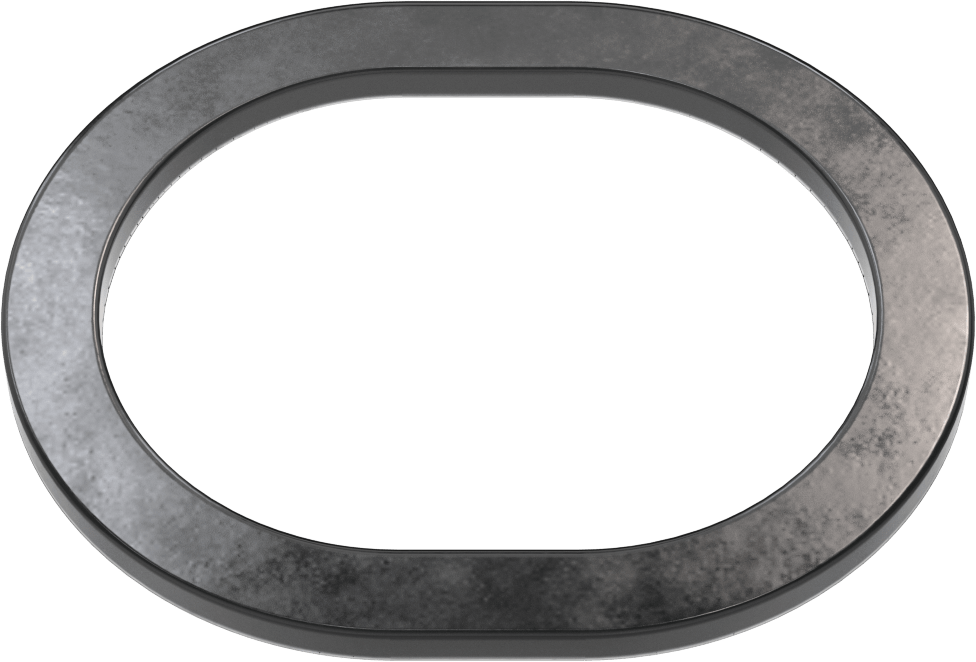 Yüksek Sıcaklık EPDM Kazan Contası, Dikdörtgen, 3-1/2“ Yükseklik x 4-1/2” İç Genişlik, 9/16" Conta Genişliği