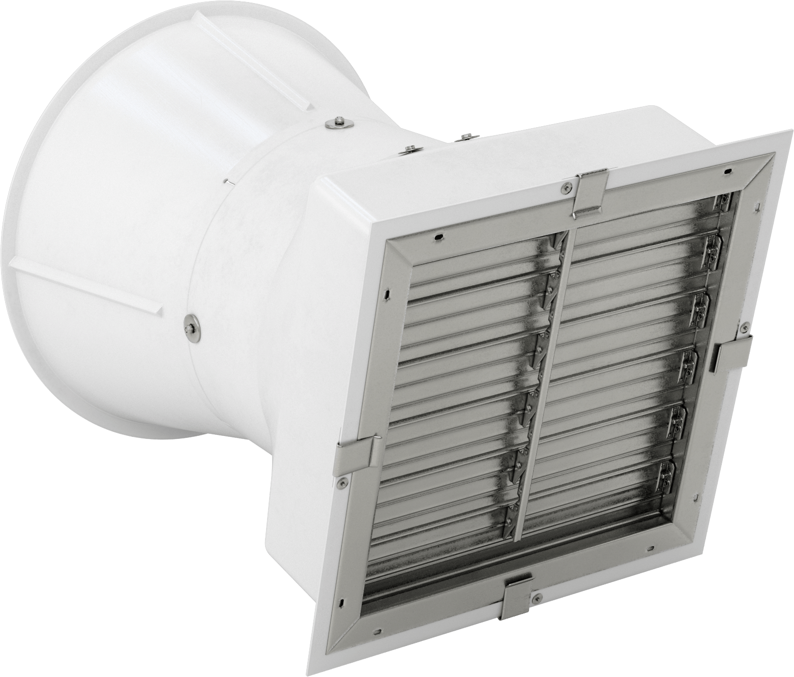 Dış Duvara Monte Egzoz Fanı, 20" Bıçak Çapı ile, 120/230V AC