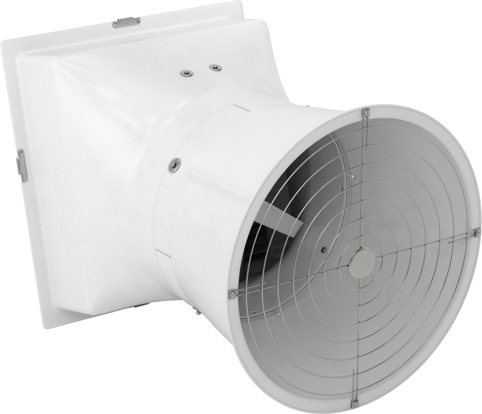 Dış Duvara Monte Egzoz Fanı, 24" bıçak çapı ile, 120/230V AC