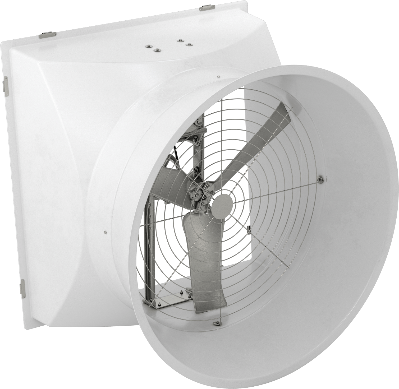 Dış Duvara Monte Egzoz Fanı, 50" Bıçak Çapı ile, 230/460V AC