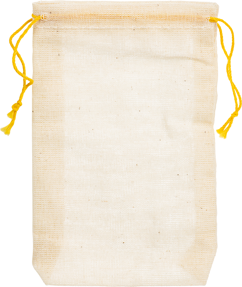Pamuklu İpli Çantalar, 3" Genişlik, 5" Yükseklik