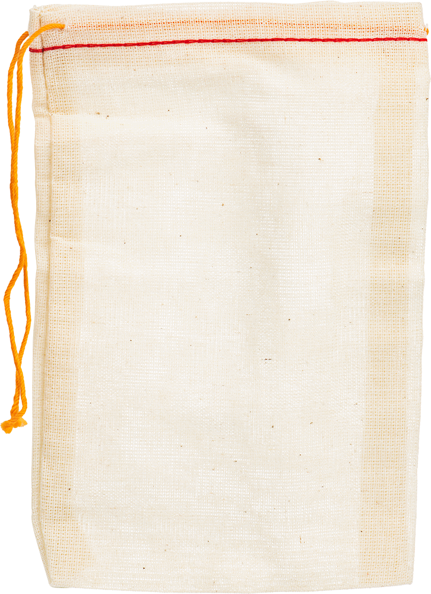 Pamuklu İpli Çantalar, 4" Genişlik, 6" Yükseklik