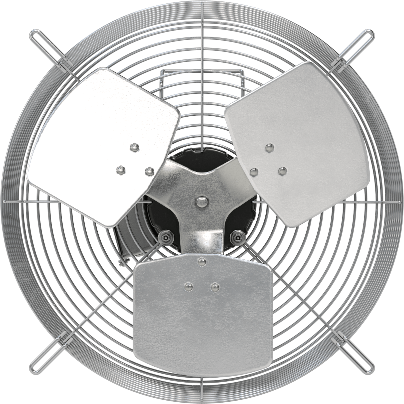 Doğrudan Tahrikli Duvara Monte Egzoz Fanı, 120V AC, Tamamen Kapalı, 15-1/2" Bıçak Çapı