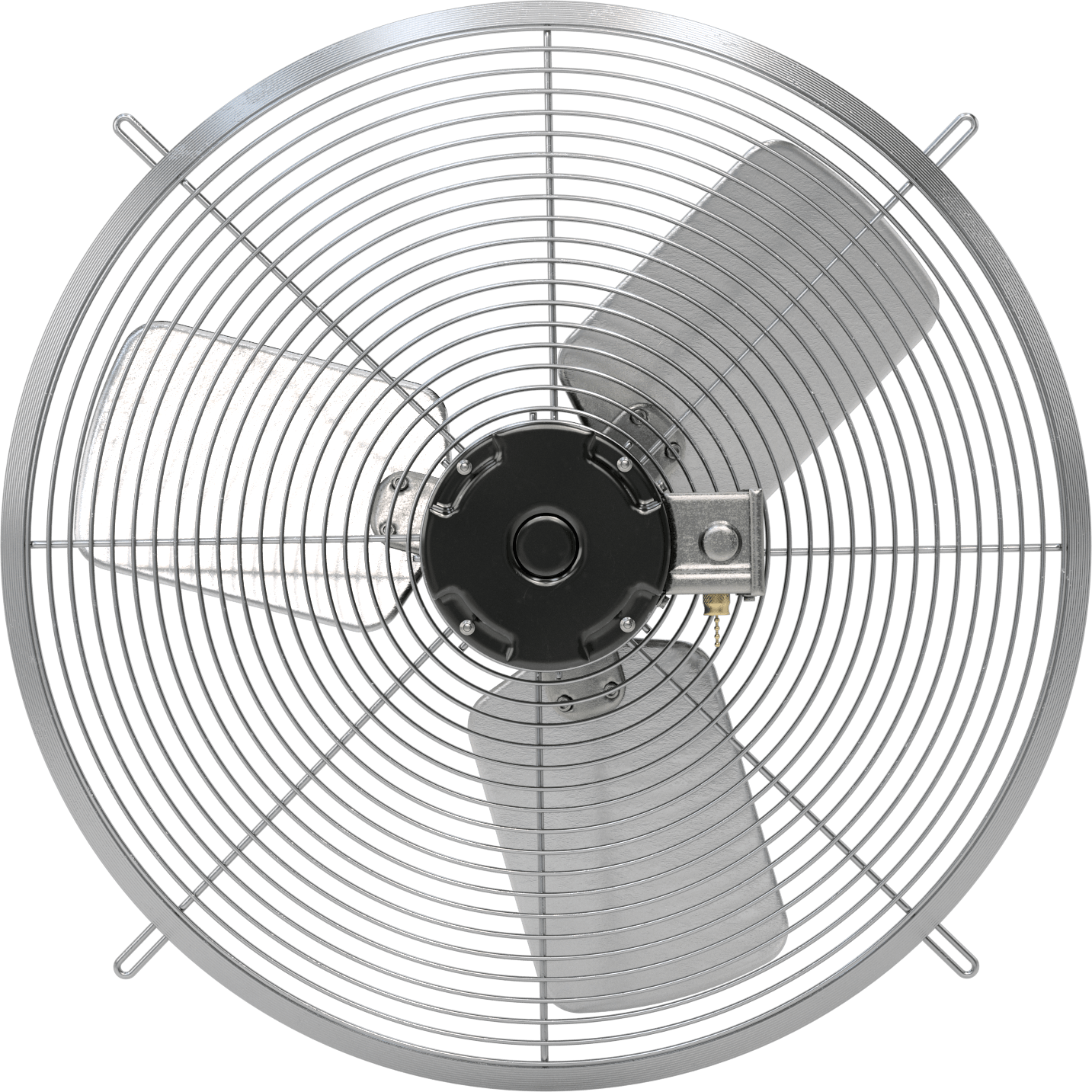 Doğrudan Tahrikli Duvara Monte Egzoz Fanı, 120V AC, Tamamen Kapalı, 22-3/4" Bıçak Çapı
