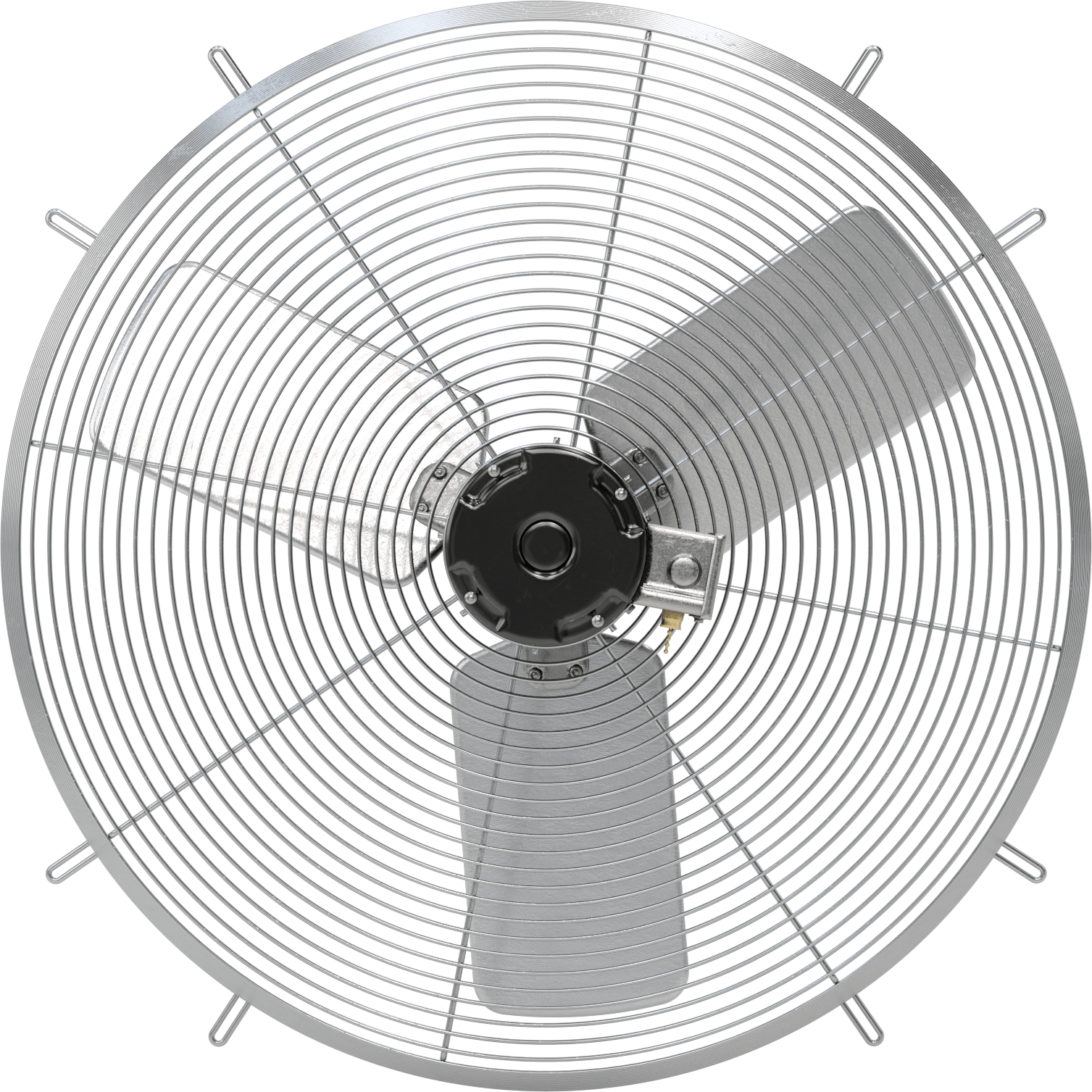 Doğrudan Tahrikli Duvara Monte Egzoz Fanı, 120V AC, Tamamen Kapalı, 27-7/8" Bıçak Çapı