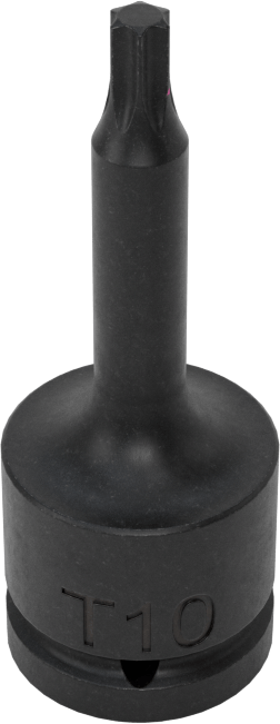 Darbe Torx Uçlu Soket, 1/4" Kare Tahrik, T10 Tahrik Boyutu