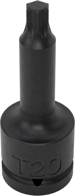 Darbe Torx Uçlu Soket, 1/4" Kare Tahrik, T20 Tahrik Boyutu