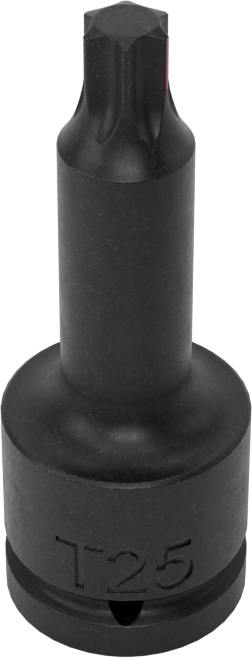 Darbe Torx Uçlu Soket, 1/4" Kare Tahrik, T25 Tahrik Boyutu