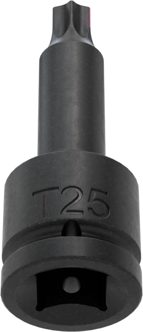 Darbe Torx Uçlu Soket, 1/4" Kare Tahrik, T25 Tahrik Boyutu