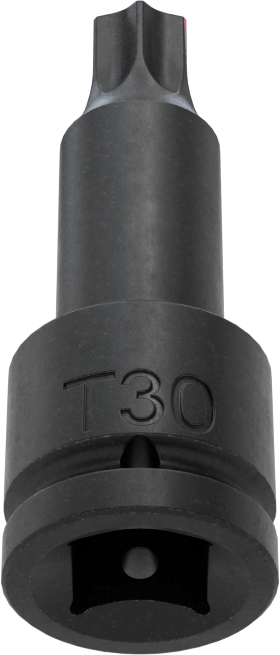 Darbe Torx Uçlu Soket, 1/4" Kare Tahrik, T30 Tahrik Boyutu
