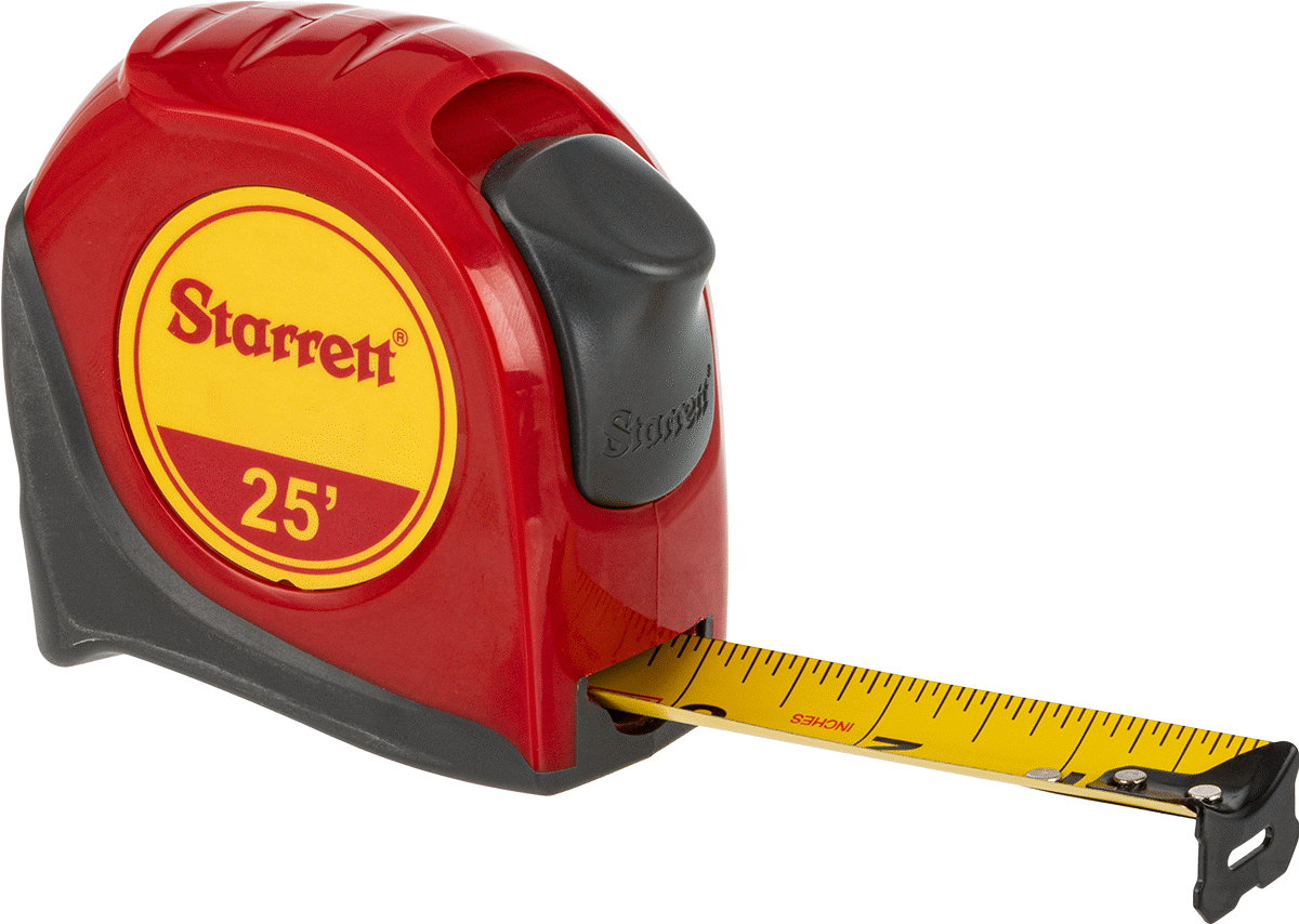 Kalibrasyon Sertifikalı Starrett Şerit Metre, Starrett Model Numarası Ktx1-25-N/SLC, 25 Fit Uzunluk
