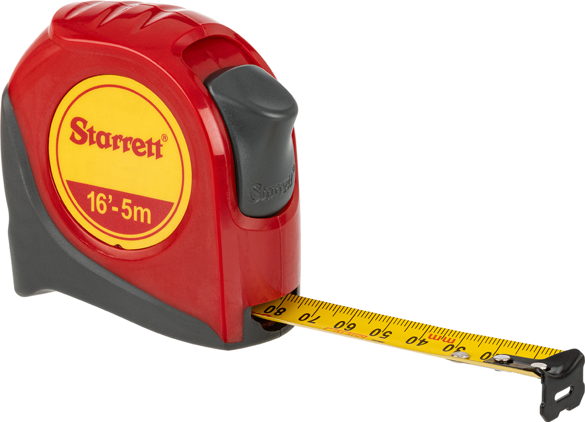 Kalibrasyon Sertifikalı Starrett Şerit Metre, Starrett Model Ktx34-16mE12-Oc/SLC, 16 fit/5 m uzunluğunda