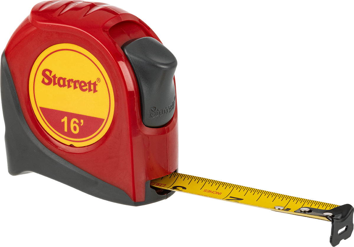 Kalibrasyon Sertifikalı Starrett Şerit Metre, Starrett Model Numarası Ktx34-16-N/SLC, 16 Fit Uzunluk