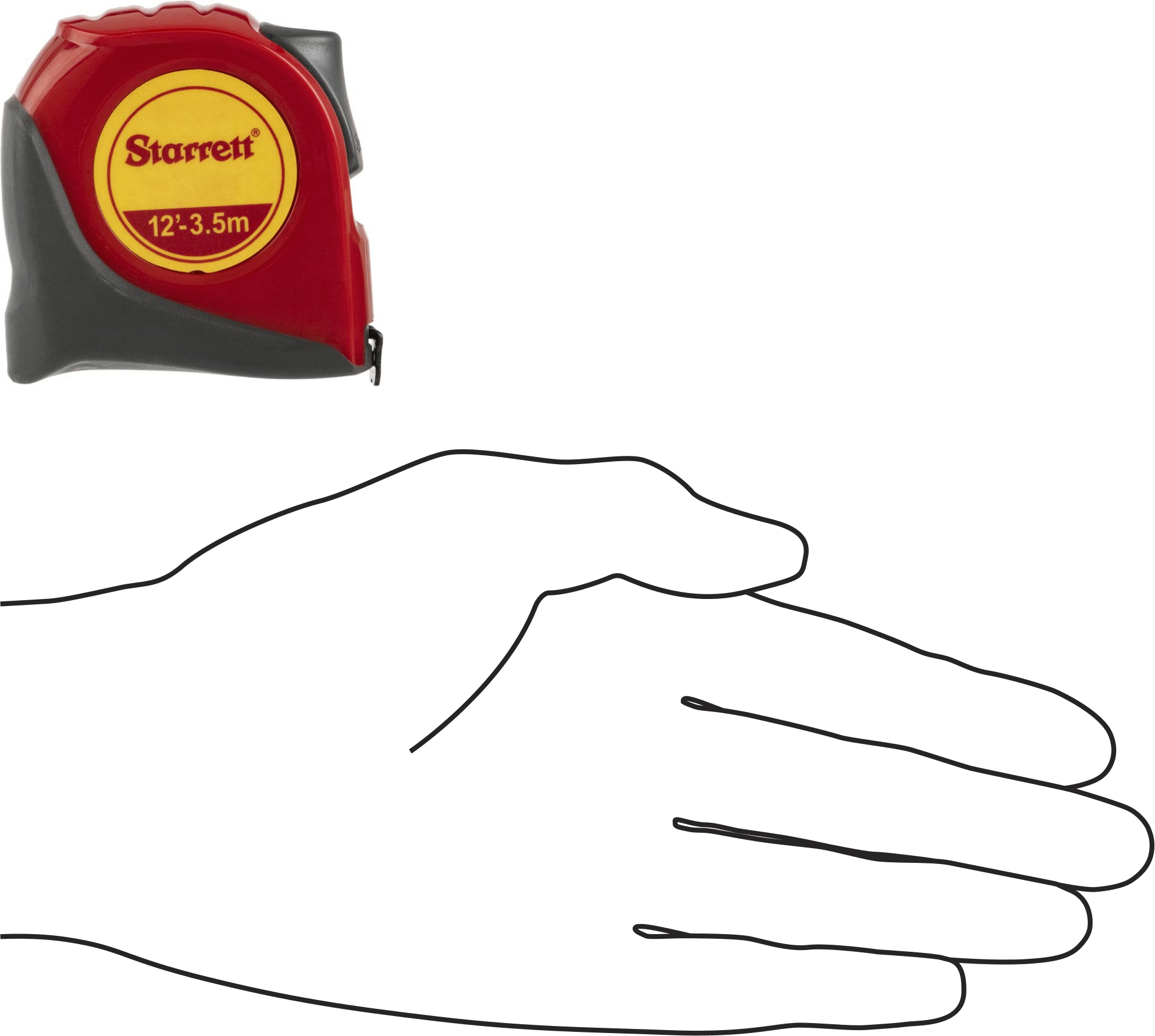 Kalibrasyon Sertifikalı Starrett Şerit Metre, Starrett Model Numarası Ktx12-12mE-N/SLC, 12 Fit/3,5 M Uzunluk