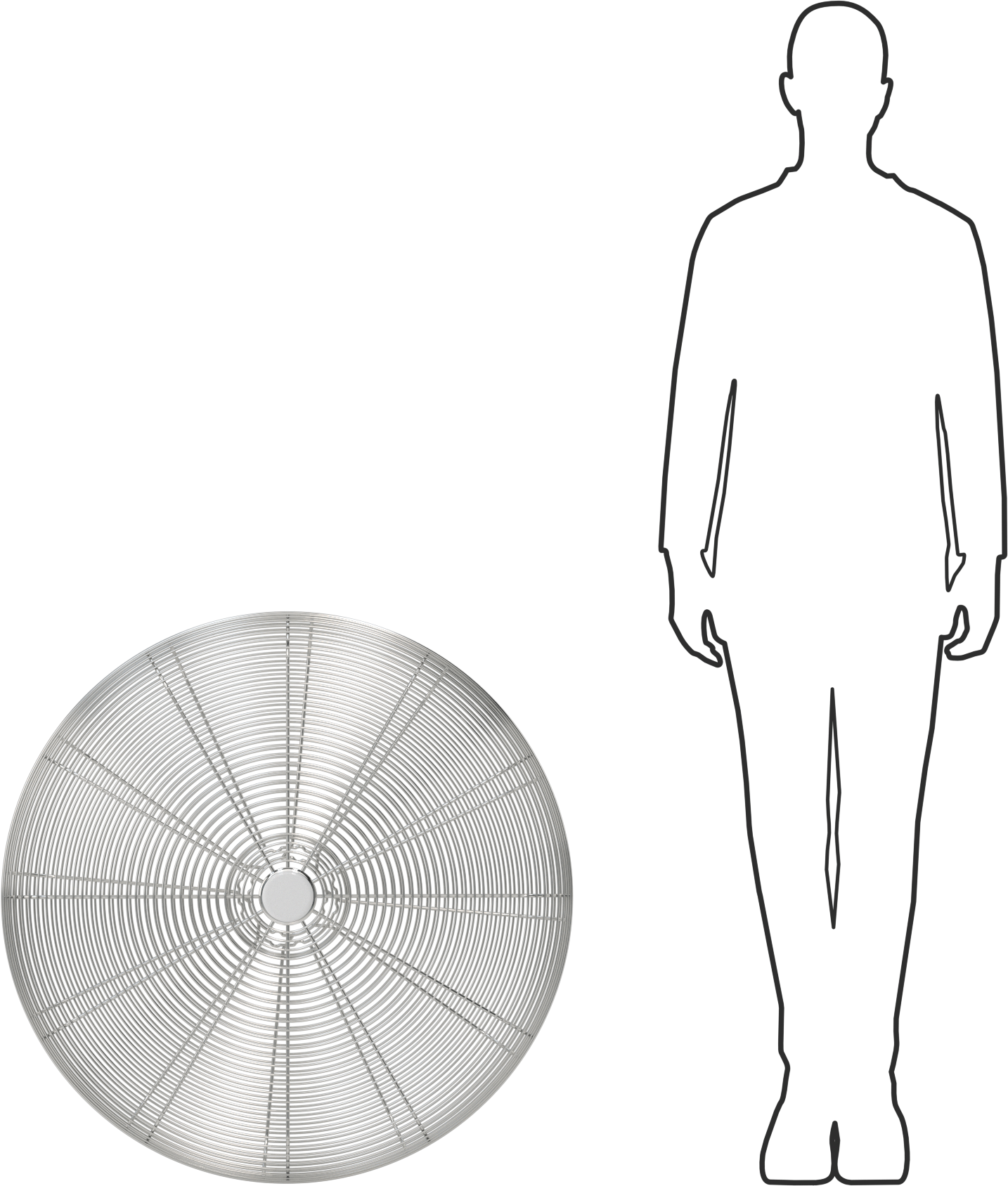 Fan Koruyucu, 30" Bıçak Çapı için