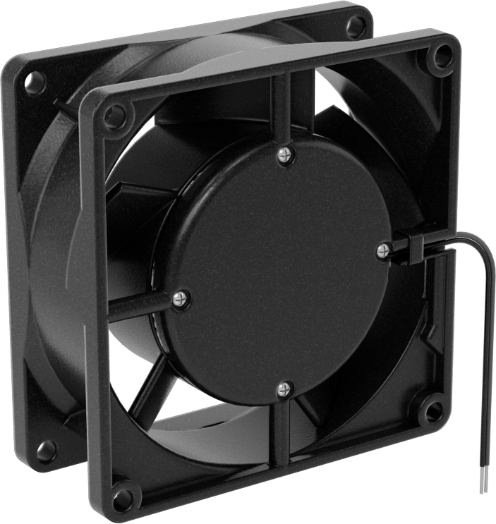 Düşük Gerilim Ekipman Soğutma Fanı, 12 V DC, Kablolu, 3,15“ Kare x 1,26” Derinlik Toplam, 31 CFM