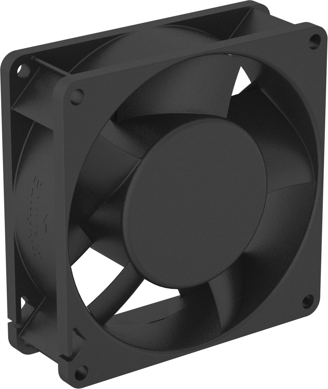 Düşük Gerilim Ekipman Soğutma Fanı, 24 V DC, Kablolu, 3,62“ Kare x 1,26” Toplam Derinlik, 40 CFM