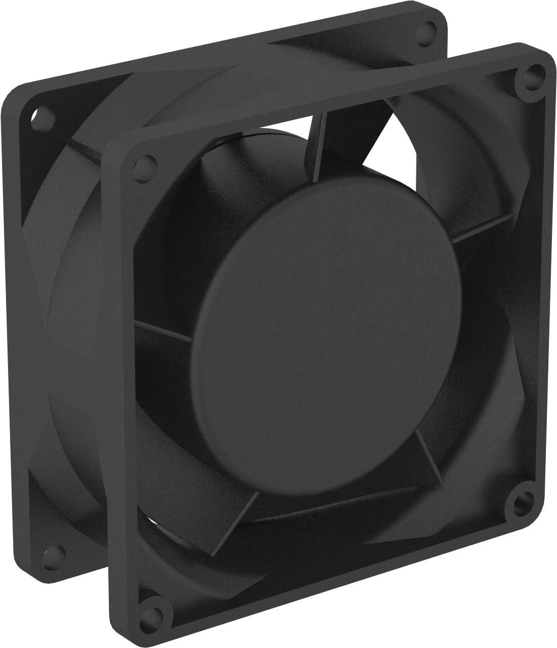 Düşük Gerilim Ekipman Soğutma Fanı, 12 V DC, Kablolu, 3,15“ Kare x 1,26” Derinlik Toplam, 47 CFM