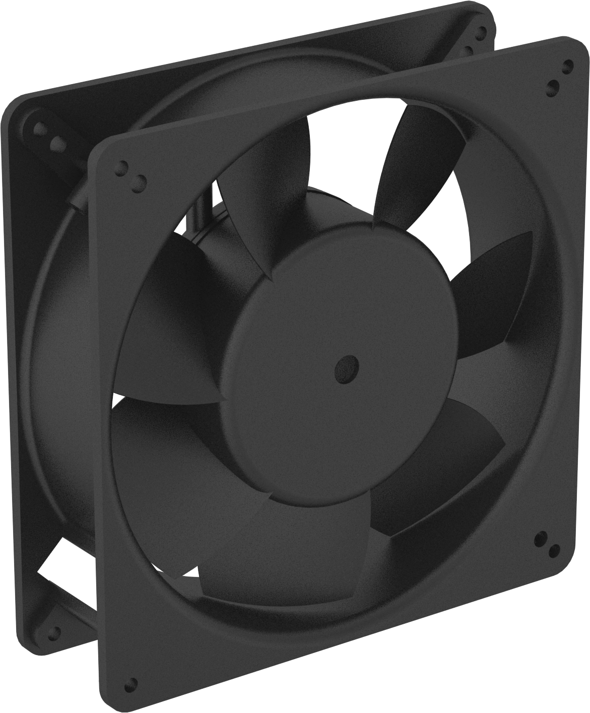 Düşük Gerilim Ekipman Soğutma Fanı, 12 V DC, Kablolu, 5,32“ Kare x 1,5” Toplam Derinlik, 153 CFM