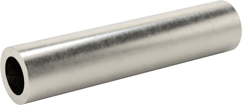 Standart Cidarlı Dişsiz Kaynaklı Boru, 304/304L Paslanmaz Çelik, 1/4 Boru Boyutu, 2-1/2" Uzunluk