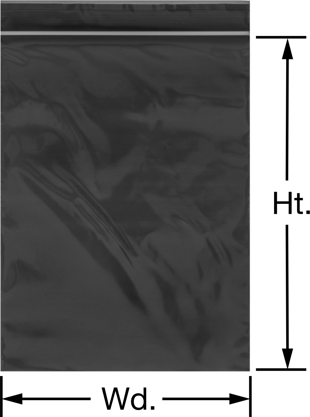 UV'ye Dayanıklı Yeniden Kapatılabilir Torbalar, 3" Genişlik, 5" Yükseklik