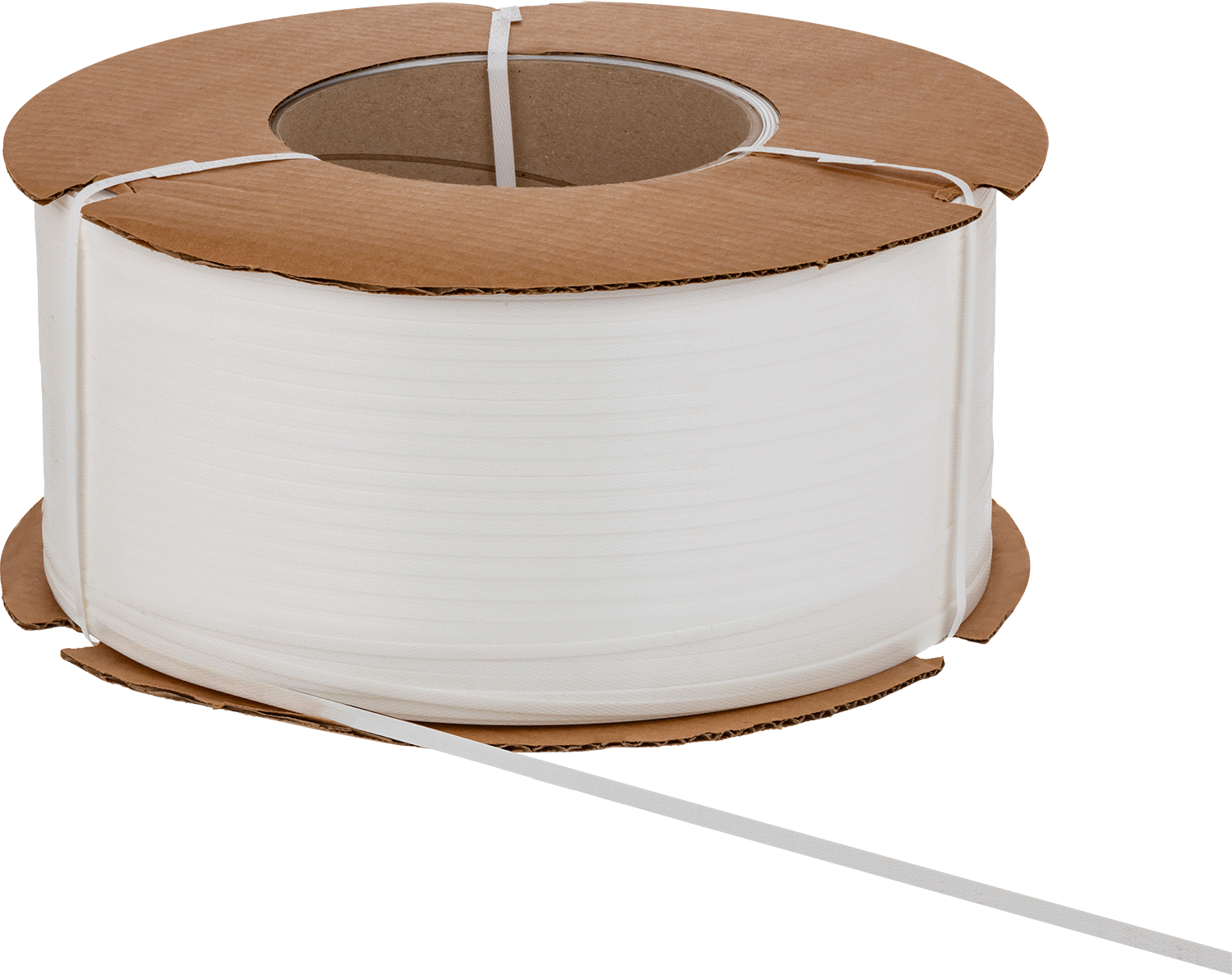 Çemberleme Makinesi için Plastik Çember, 1/2“ Genişlik x 0,028” Kalınlık, 7200 Fit Uzunluk, 9" Bobin İç Çapı
