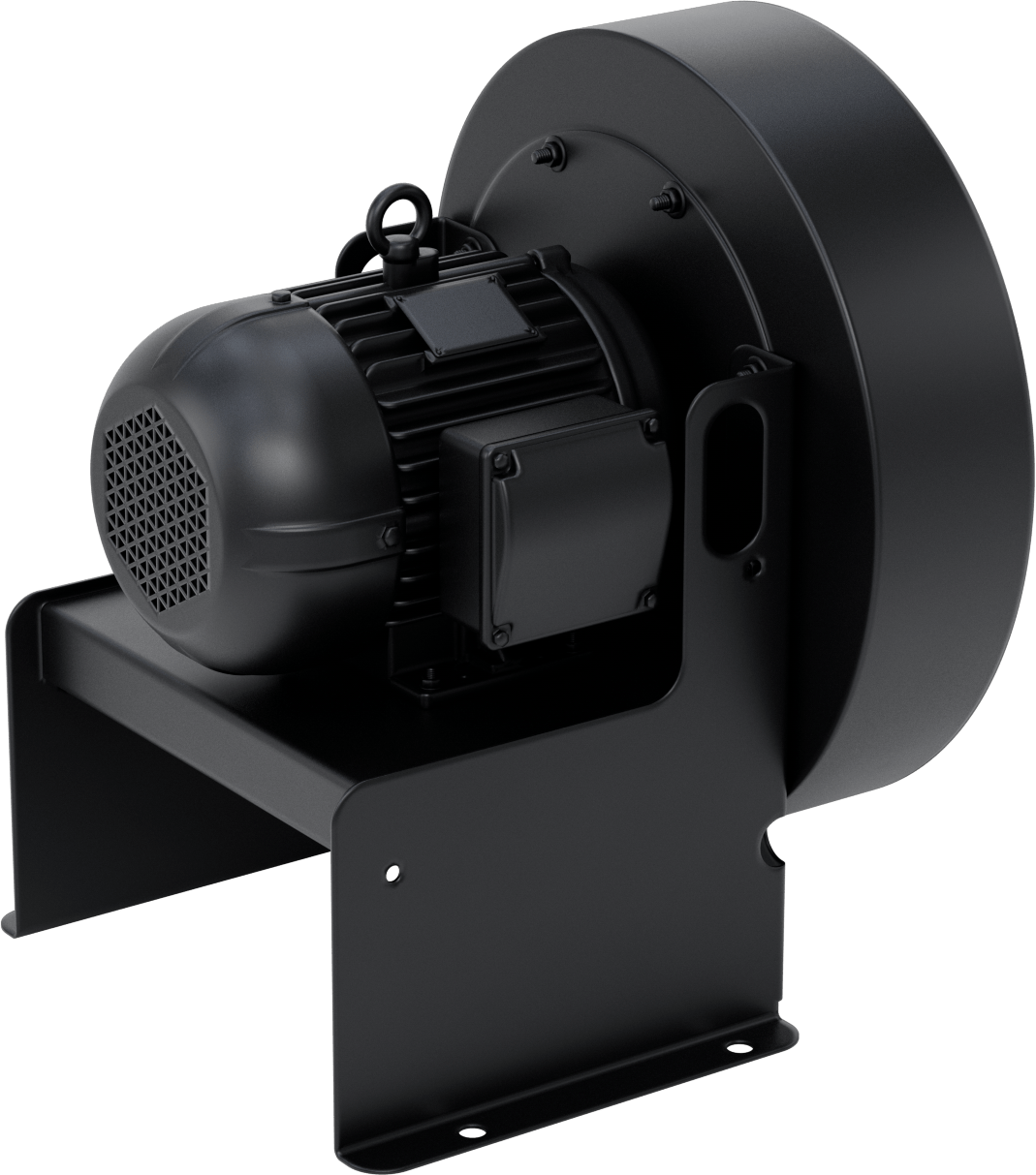 Yüksek Çıkışlı Üfleyici, Dikdörtgen Çıkışlı, Açık Damlamaya Dayanıklı Motor, 120/230V AC, 3/4 hp