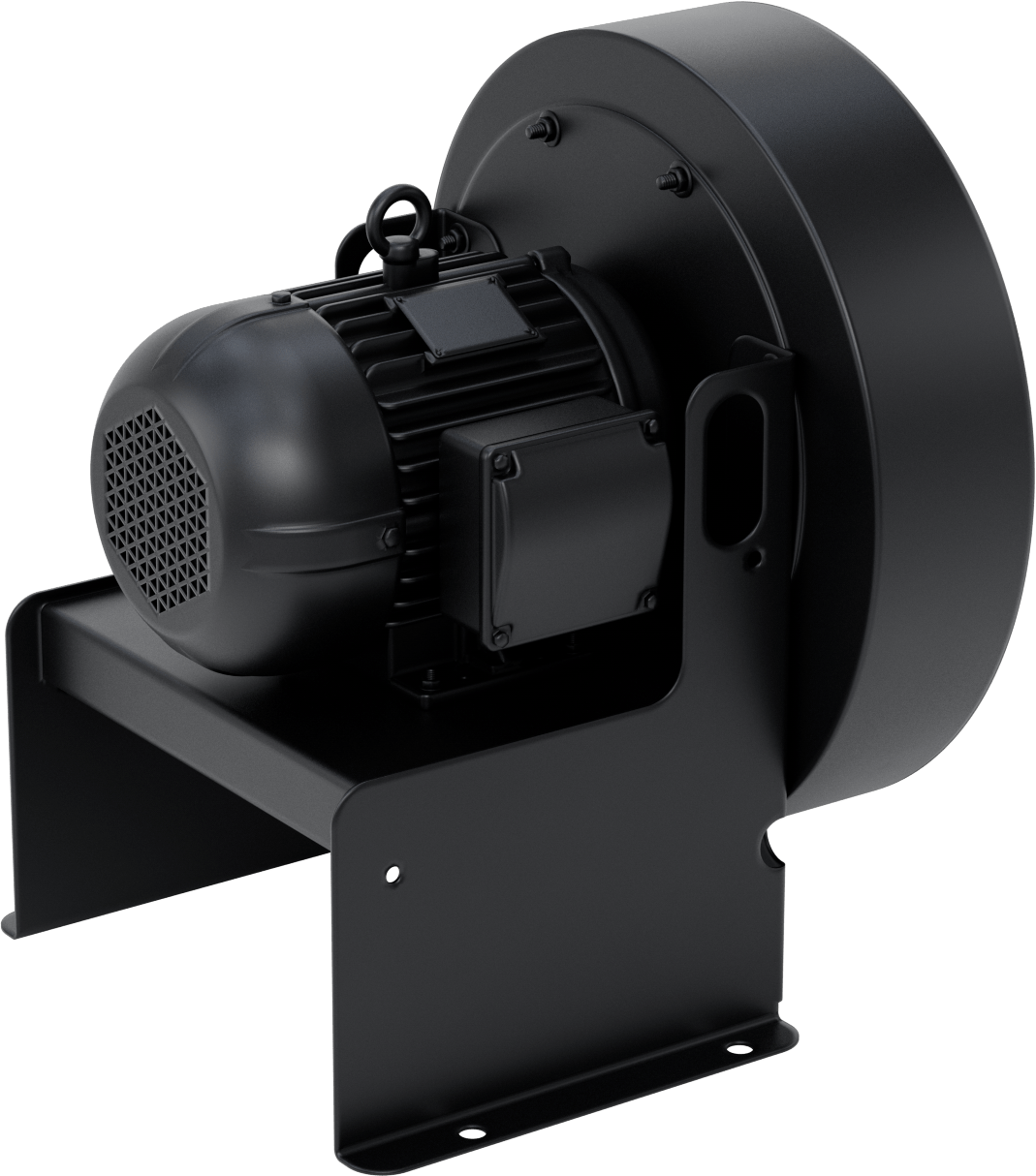 Yüksek Çıkışlı Üfleyici, Dikdörtgen Priz, Kapalı, 230/460V AC, 1 hp