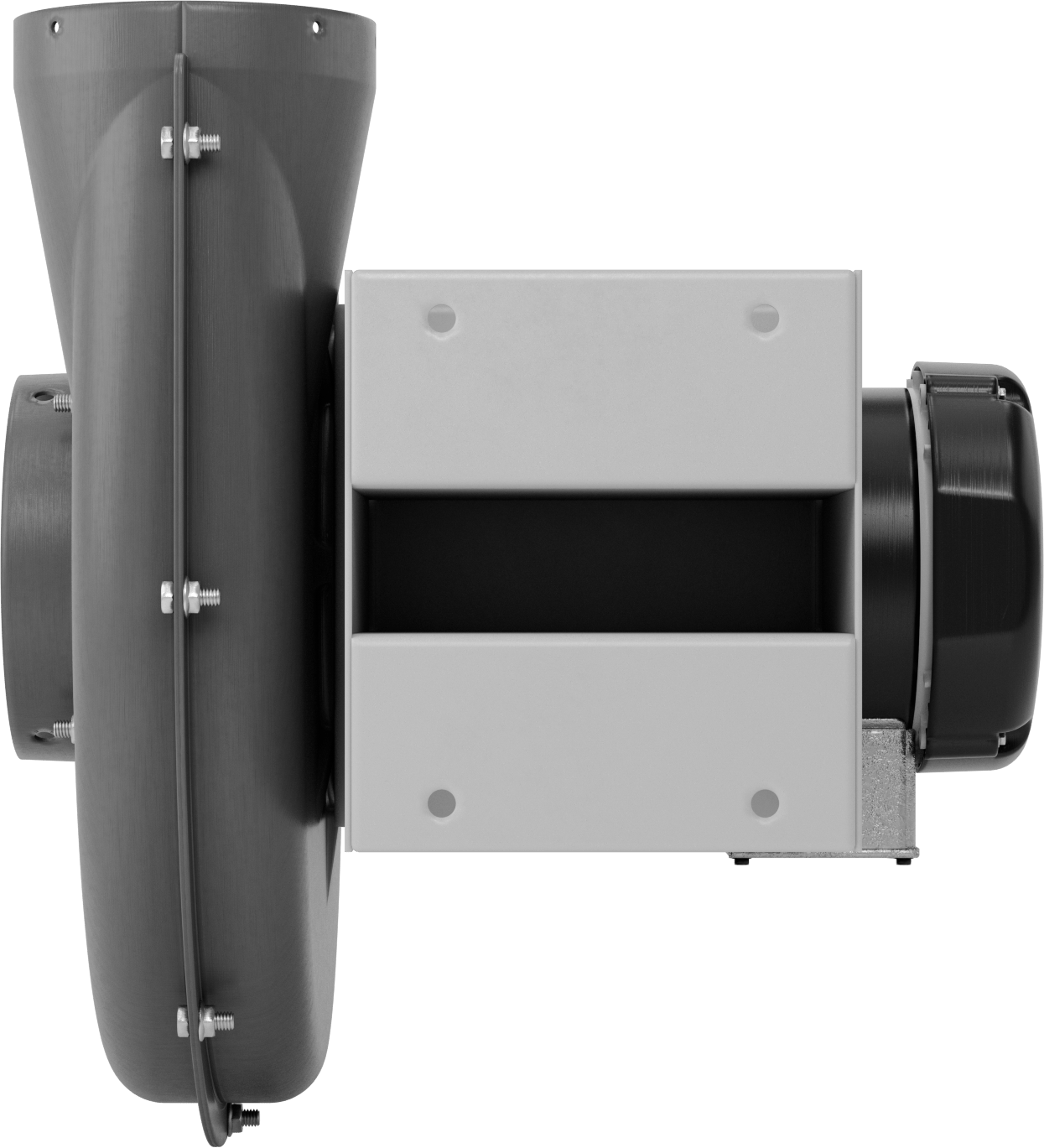 Yüksek Çıkışlı Üfleyici, Yuvarlak Çıkış, Tamamen Kapalı Motor, 230V AC, 3 hp